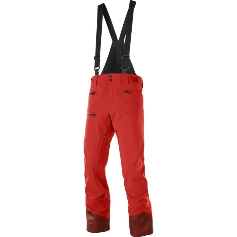 Red Salomon Outlaw 3L Men's Ski Pants | IE YO1698